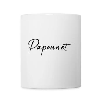PAPOUNET. PAPA. FÊTE DES PÈRES. BONNE FÊTE PAPA - Mug blanc - blanc - Devant