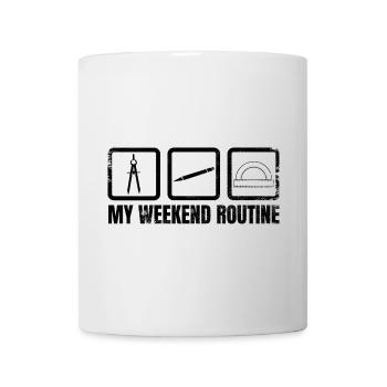 My Weekend Routine - Mug - white - Front