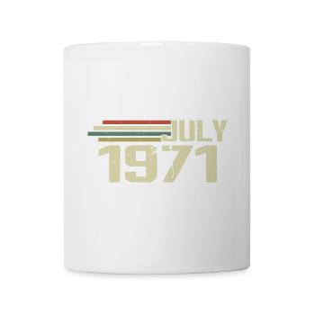 Geburtstag Juli 1971 Jahr 1971 Juli Jahrgang 1971 - Tasse - Weiß - Vorne