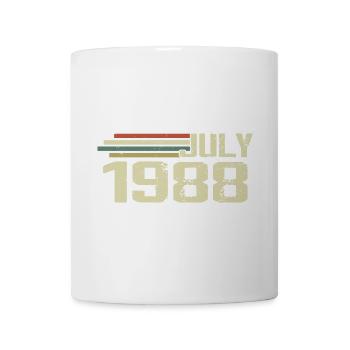 Anniversaire Juillet 1988 Année 1988 Juillet Millésime 1988 - Mug blanc - blanc - Devant