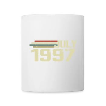 Geburtstag Juli 1997 Jahr 1997 Juli Jahrgang 1997 - Tasse - Weiß - Vorne
