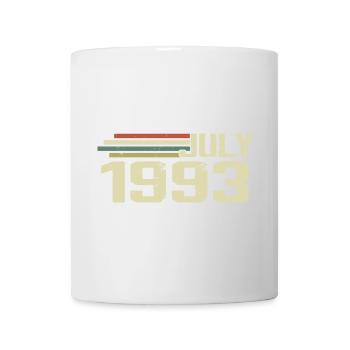 Anniversaire Juillet 1993 Année 1993 Juillet Millésime 1993 - Mug blanc - blanc - Devant