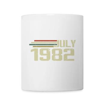 Geburtstag Juli 1982 Jahr 1982 Juli Jahrgang 1982 - Tasse - Weiß - Vorne