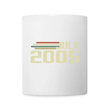 Geburtstag Juli 2005 Jahr 2005 Juli Jahrgang 2005 - Tasse - Weiß - Vorne