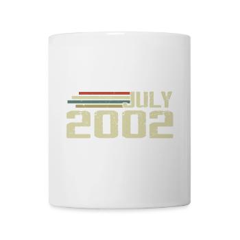 Geburtstag Juli 2002 Jahr 2002 Juli Jahrgang 2002 - Tasse - Weiß - Vorne