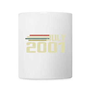 Anniversaire Juillet 2001 Année 2001 Juillet Année 2001 - Mug blanc - blanc - Devant