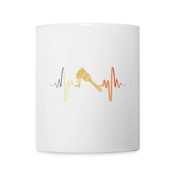 Vintage Malerbürste - Tasse - Weiß - Vorne