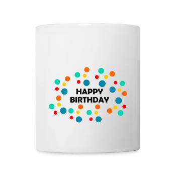 HAPPY BIRTHDAY. HAPPY BIRTHDAY. ANNIVERSARY. - Mug - white - Front