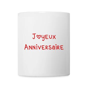 ALLES GUTE ZUM GEBURTSTAG. ALLES GUTE ZUM GEBURTSTAG. JAHRESTAG. - Tasse - Weiß - Vorne