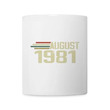 Né Août 1981 Anniversaire Août 1981 Millésime - Mug blanc - blanc - Devant