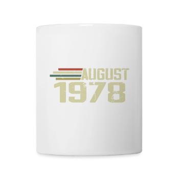 Geboren August 1978 Jubiläum August 1978 Jahrgang - Tasse - Weiß - Vorne