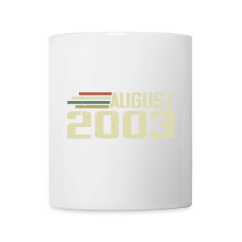 Born August 2003 Anniversary August 2003 Year - Mug - white - Front