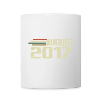 Born August 2017 Anniversary August 2017 Vintage - Mug - white - Front