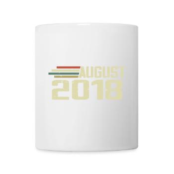 Geboren August 2018 Jubiläum August 2018 Jahrgang - Tasse - Weiß - Vorne