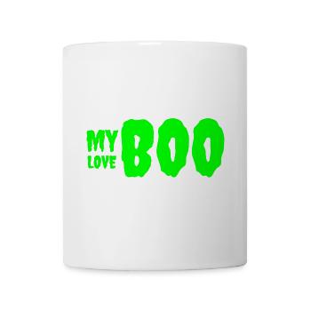 Bold Green 'My Love' Birthday Text Design - Mug - white - Front