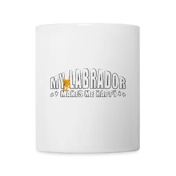MY LABRADOR makes me happy - Mug - white - Front