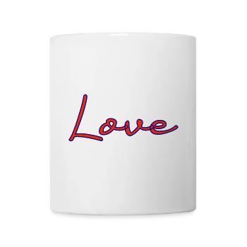 LIEBE. PAAR. GERADE VERHEIRATET. Junggesellinnenabschied. VALENTINSTAG. - Tasse - Weiß - Vorne