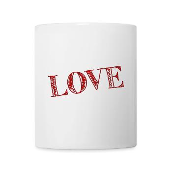 LIEBE. PAAR. GERADE VERHEIRATET. Junggesellinnenabschied. VALENTINSTAG. - Tasse - Weiß - Vorne
