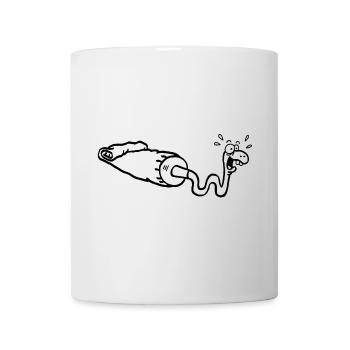 Schwarze Schlange und Gouacheröhre - Tasse - Weiß - Vorne