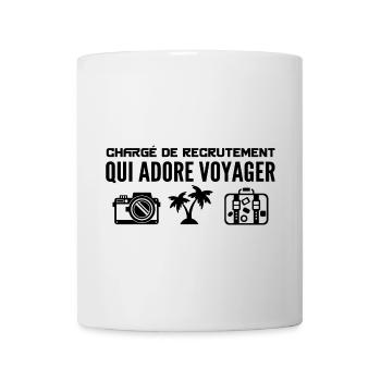 Voyageurs & Chargé de recrutement : Passion - Mug blanc - blanc - Devant