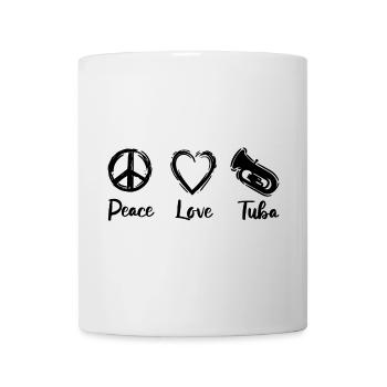 I love tuba - Mug - white - Front
