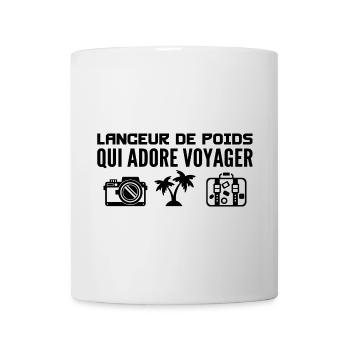 Voyageurs & Lanceurs de poids : Passion & Sport - Mug blanc - blanc - Devant