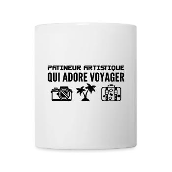 Voyageurs & Patineurs artistique : Passion & sport - Mug blanc - blanc - Devant