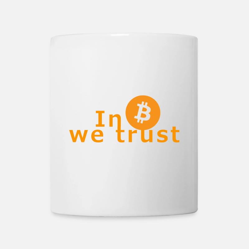 In Bitcoin we trust - Krypto Nerds Investor Börse - Tasse - Weiß