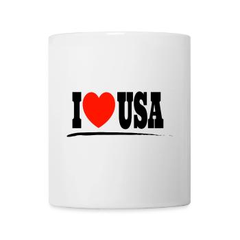 J’aime les États-Unis - Mug blanc - blanc - Devant