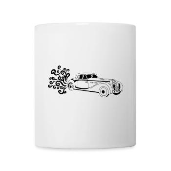 Voiture vintage noire - Mug blanc - blanc - Devant