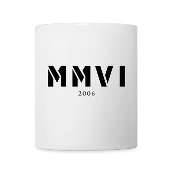 Römische Zahl Geburtsjahr Made in 2006 - Tasse - Weiß - Vorne