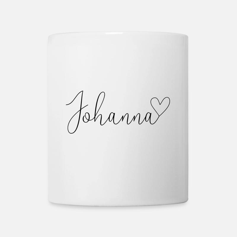 Johanna Nom Prénom Fille - Mug blanc - blanc