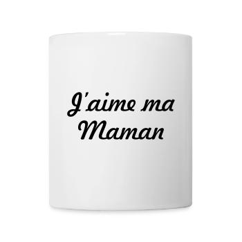 J'aime ma maman - Fête des Mères - Mug blanc - blanc - Devant