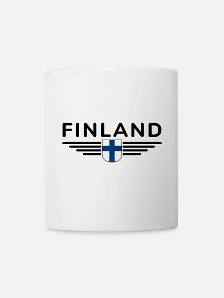 Finland T-Shirt Design – Nordic Style & Nature - Mug - white