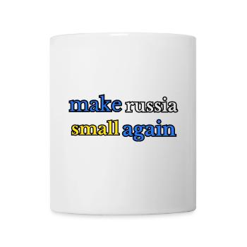 Make russia small again, blue yellow - Mug - white - Front
