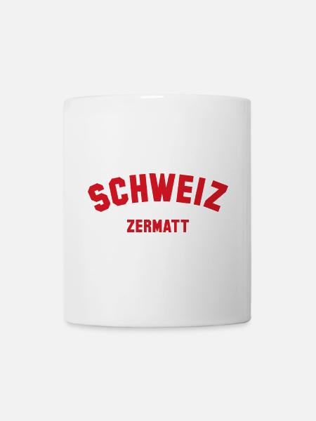 ZERMATT Schweiz Switzerland - Tasse - Weiß