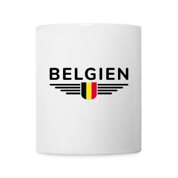 Ich liebe Belgien Design T-Shirt Outfit - Tasse - Weiß - Vorne