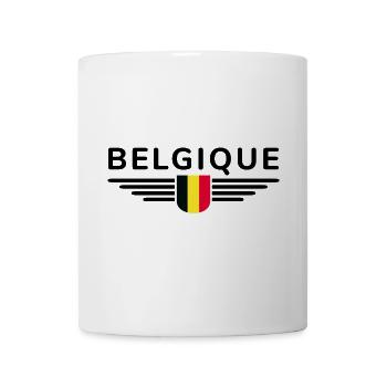Ich liebe Belgien Design T-Shirt Outfit - Tasse - Weiß - Vorne