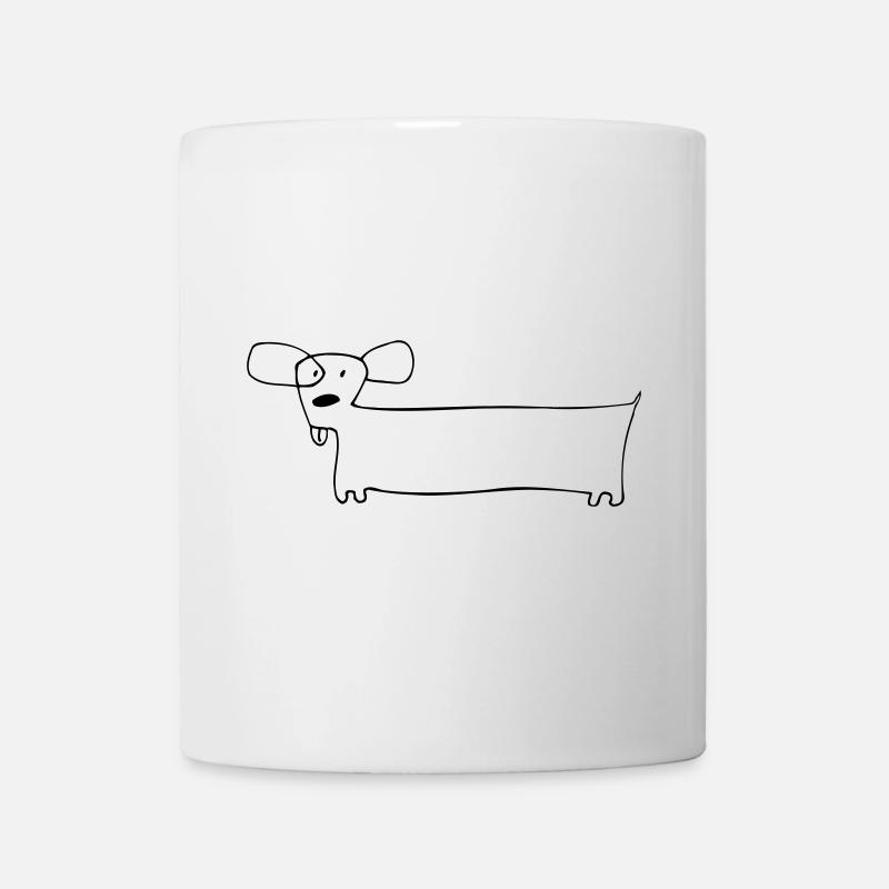 01 Doggie Long - Mug blanc - blanc