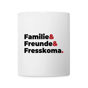 Familie Freunde Fresskoma - Tasse - Weiß - Vorne