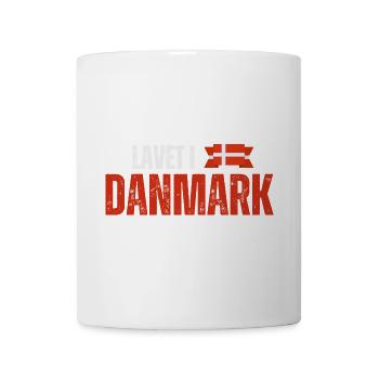 Hergestellt in Dänemark, dänischer Stolz - Tasse - Weiß - Vorne