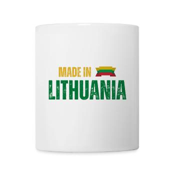 Made in Lithuania, litauischer Stolz - Tasse - Weiß - Vorne