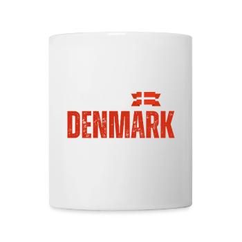 Hergestellt in Dänemark, dänischer Stolz - Tasse - Weiß - Vorne