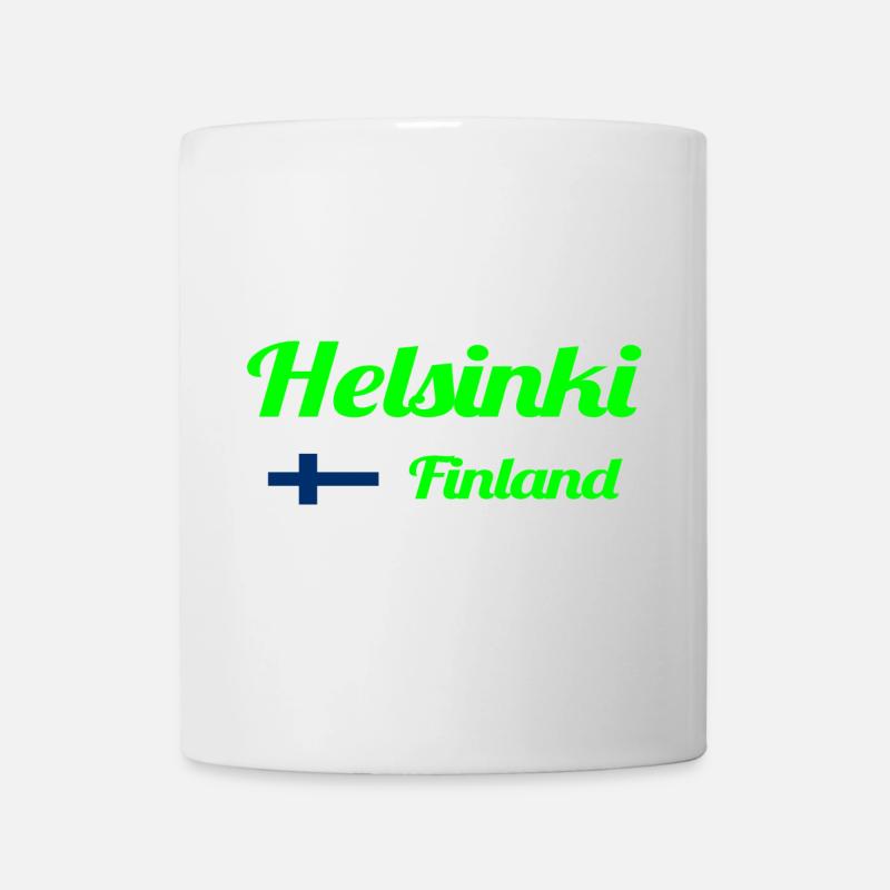 Helsinki, Finlande - Imprimés élégants - Mug blanc - blanc