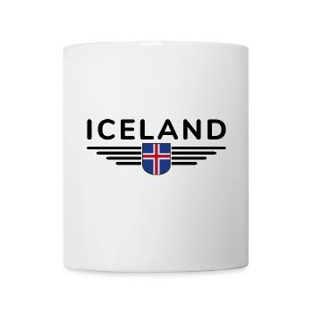 Iceland T-Shirt – Magic of the Northern Lights - Mug - white - Front