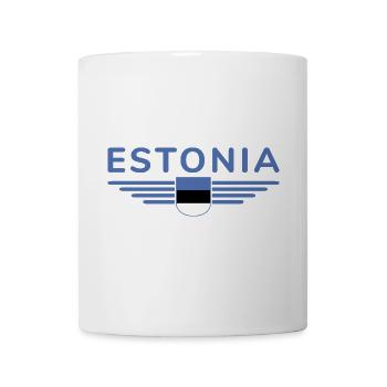 Estland T-Shirt – Für echte Fans - Tasse - Weiß - Vorne