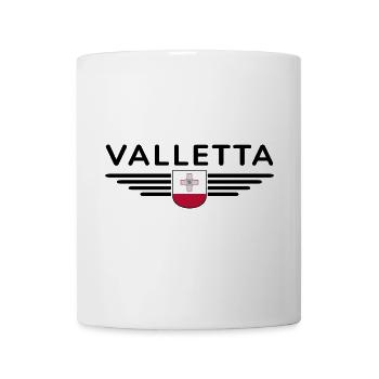 Valletta T-Shirt – Malta Fans Design - Tasse - Weiß - Vorne