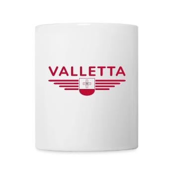Valletta T-Shirt – Malta Fans Design - Tasse - Weiß - Vorne