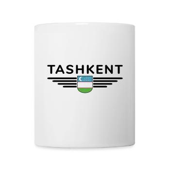 Taschkent T-Shirt – Usbekistans Herz - Tasse - Weiß - Vorne