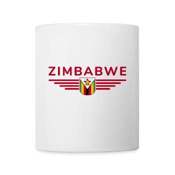 Simbabwe T-Shirt für Afrika-Fans - Tasse - Weiß - Vorne